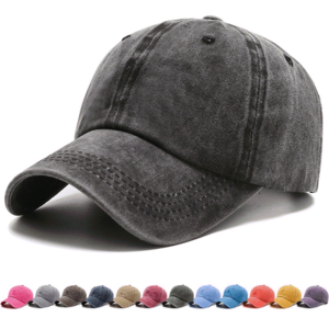 100% Cotton Baseball Cap Men Women Vintage Washed Distressed Hats Twill Plain Adjustable Dad Hat Cotton Snapback Cap Hip Hop Hat