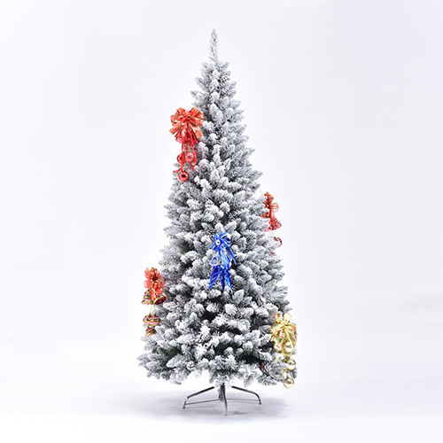 Christmas white flocking snow spray PE + PVC mixed Christmas tree