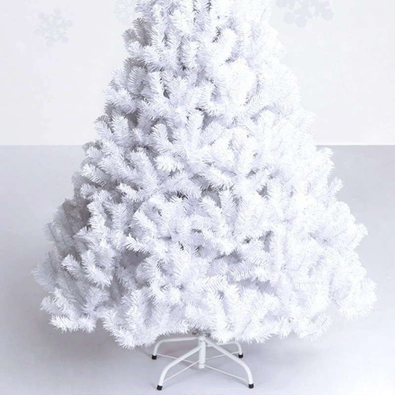 Christmas white flocking snow spray PE + PVC mixed Christmas tree