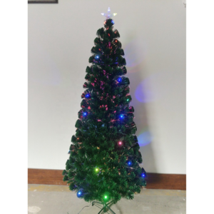 New Green Color Fiber Optic Christmas Tree With Treetop Star