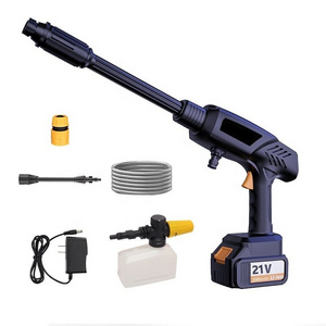 Car Washer Kit High Pressure Electric Car Washer Gun With 25V Rechargeable Battery Power Car Wash Foam Gun