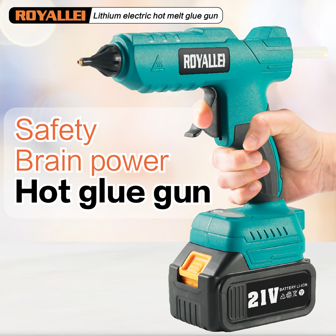 wireless lithium battery hot melt glue gun Industrial grade glue gun Handmade DIY hot glue gun stick for home