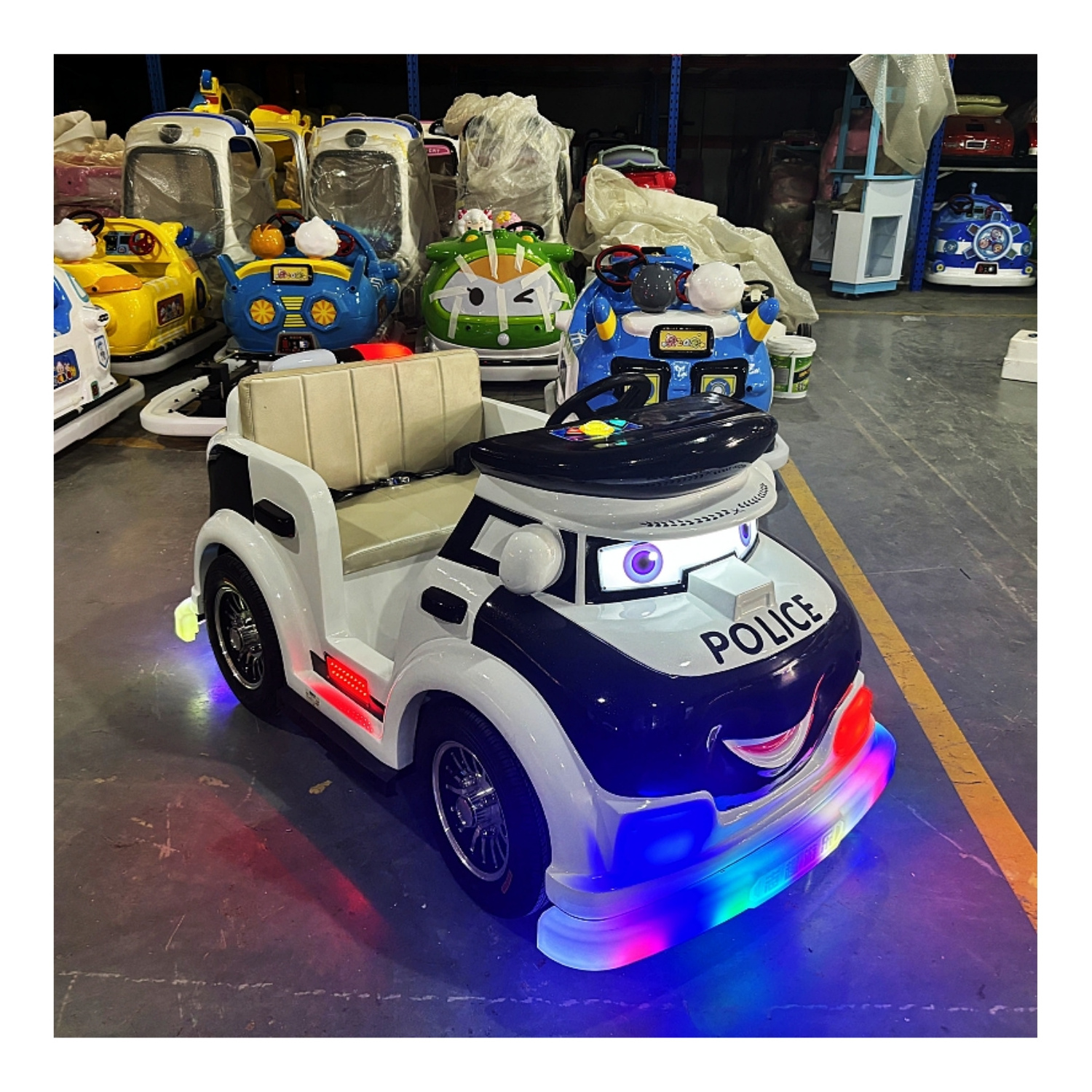 Wholesale Electric 24V Ride On Toy Car Rubber Tire Bumper Cars For Amusement Theme Park And Playground