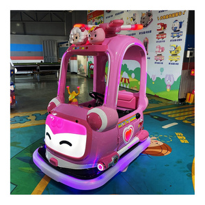 Hot Sales IP Image Outdoor Indoor Playground Children's Riding Bumper Car Parent-Child Plush Battery Car Double Electric Toy Car