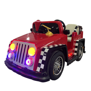 Amusement Park Electric Child Car Red JEEP 2 Seats Kiddie Ride Battery  Bumper Cars For Kids And Adults