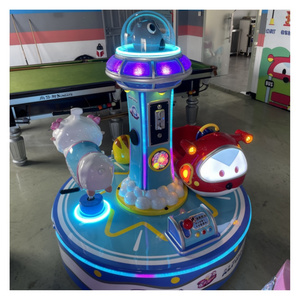 Kids Coin Operated Arcade Game Machine Carousel Amusement Park Carousel Fairground Rides Small Carousel Horse For Sale