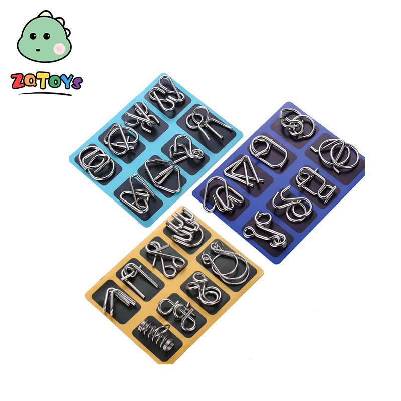 Zhiqu Toys nine serial educational toys full set Luban lock children's intelligence unbuckle 24-piece