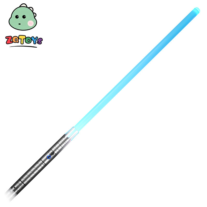 Zhiqu Toys Teenager's metal toys gift RGB Force lightsaber color changing with light sound blaster flash on clash light saber