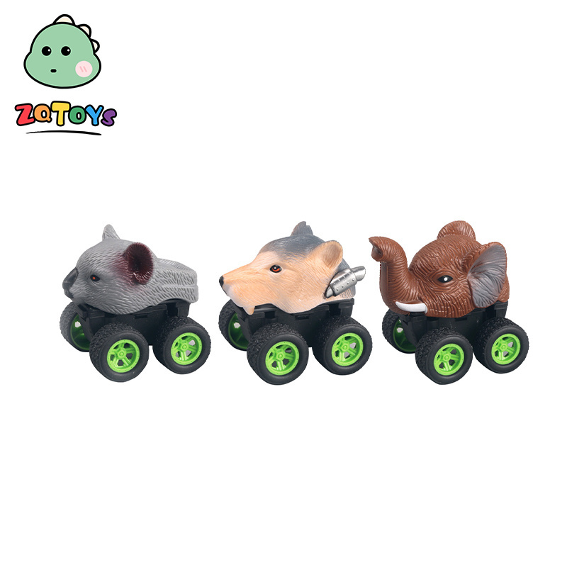 Zhiqu Toys Mouse Fox Elephant Animal Vehicles Monster Truck Play Set for Boys Girls Toddles Kids Dinosaur Cars Sedan Plastic OEM