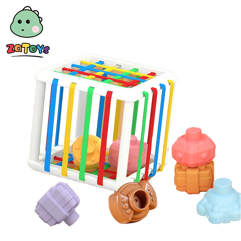 Zhiqu Toys Baby Cecele  baby toys 0-1 years old puzzle finger fine action polyhedral Finger training toys