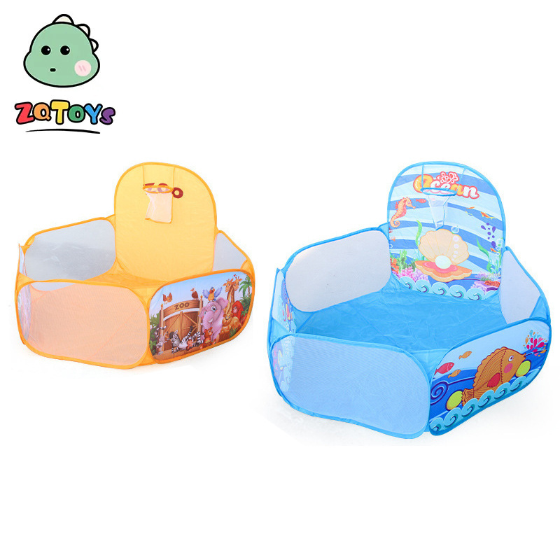 Zhiqu Toys Children's indoor outdoor portable folding small tent access ocean ball pool dollhouse Boy girl Princess Baby