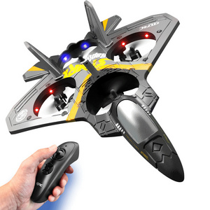 Zhiqu Toys V17 Jet Fighter EPP Foam RC airplane 2.4GHz Remote Control Air plane 360 Stunt Spin Remote Light RC Plane Toy gifts