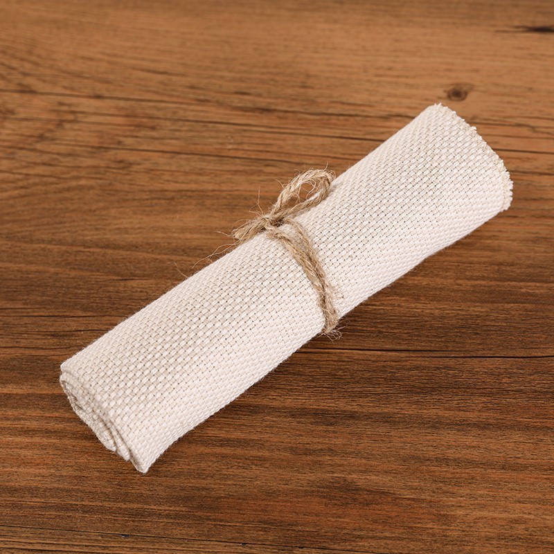 2023  Hotsale Linen Fabric Punch Needle Cloth 100% Cotton Monks Cloth Roll for DIY Punch Embroidery Needlework