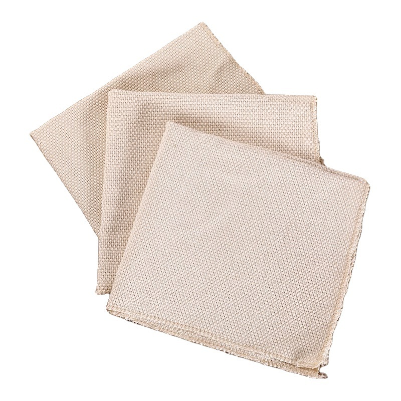 2023  Hotsale Linen Fabric Punch Needle Cloth 100% Cotton Monks Cloth Roll for DIY Punch Embroidery Needlework