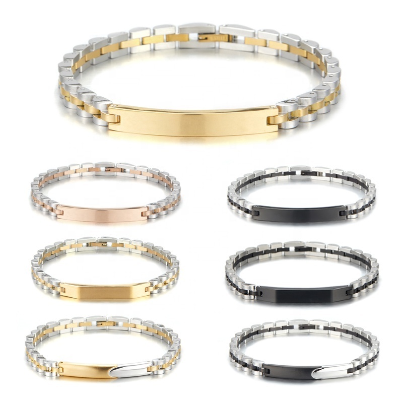 New Fashionable Stainless Steel Bracelet Watch Classic Gold PVD Plating for Weddings and Parties