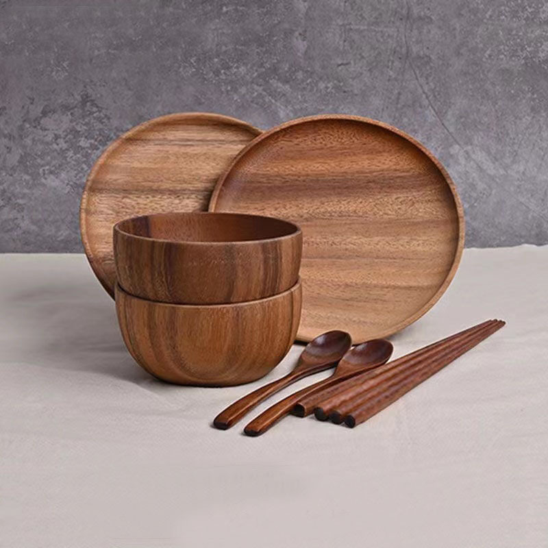 Wooden Dough Bowls Wholesale- Farmhouse Brown Rustic Wooden Dough Bowls Wooden Dough for Salad wooden rustic fruit bowl