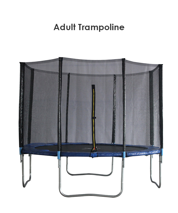 14FT Adult Trampoline Tent  Fitness Jumping With Enclosure Net Basketball Hoop, Birthday Gifts For Kids