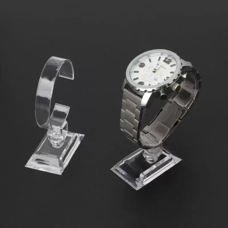 Luxury Clear Acrylic Bracelet Watch Strap Smart Watches Display Holder ABS Plastic Watch Stand