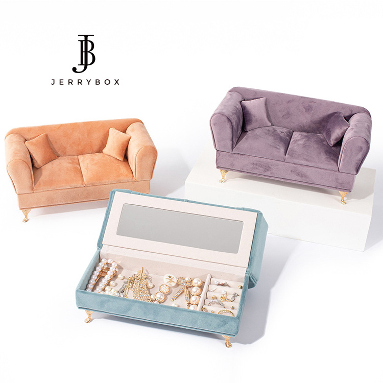 cute little couch sofa shaped jewelry jewellery box