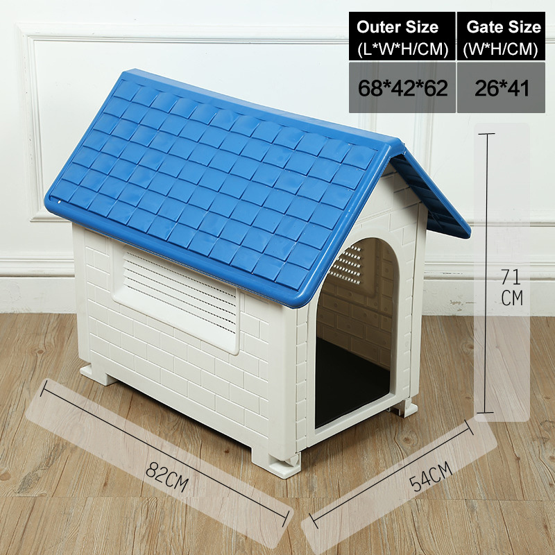 Custom Outdoor Large Cage Kennel Insulated Outdoor Plastic Square Roof Dog Houses Paper Box Pet House Cube Solid Sustainable