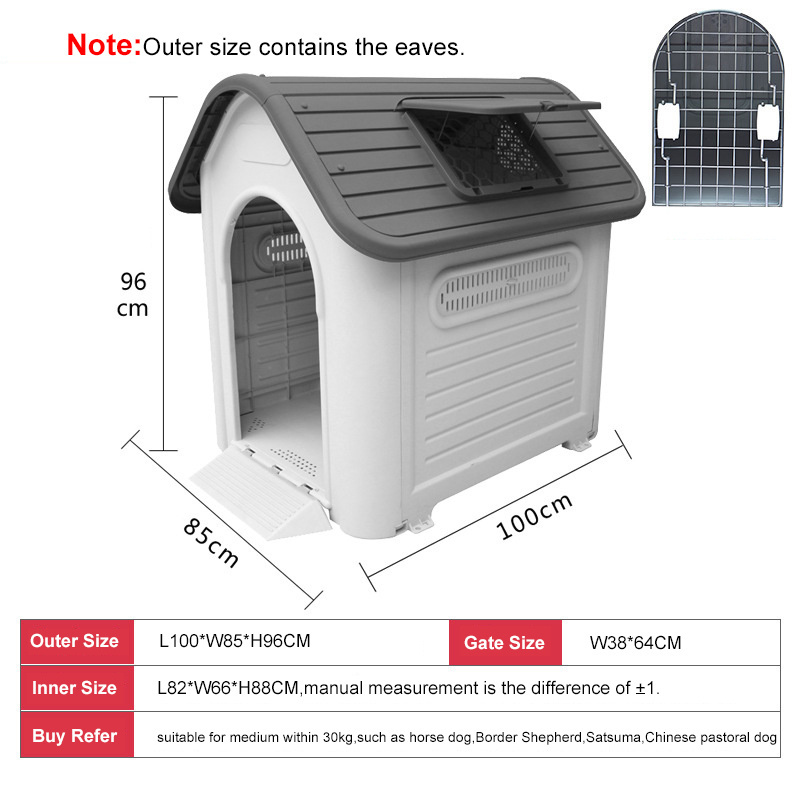 Custom Outdoor Large Cage Kennel Insulated Outdoor Plastic Square Roof Dog Houses Paper Box Pet House Cube Solid Sustainable