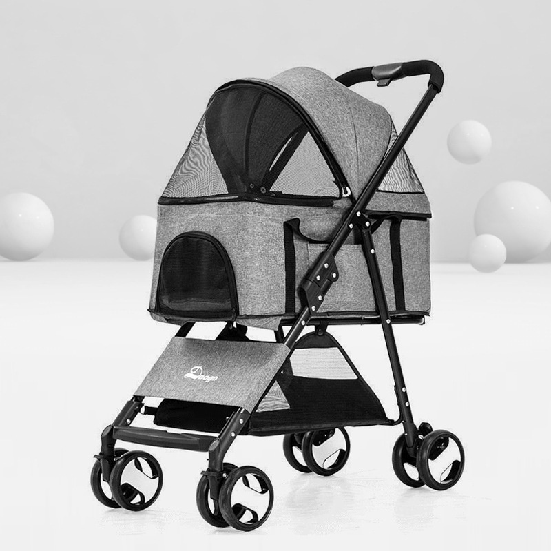 Pet Cart Dog Mobility Portable Foldable Pet Strollers For Small Dog Walking Cart