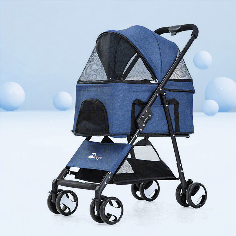 Pet Cart Dog Mobility Portable Foldable Pet Strollers For Small Dog Walking Cart