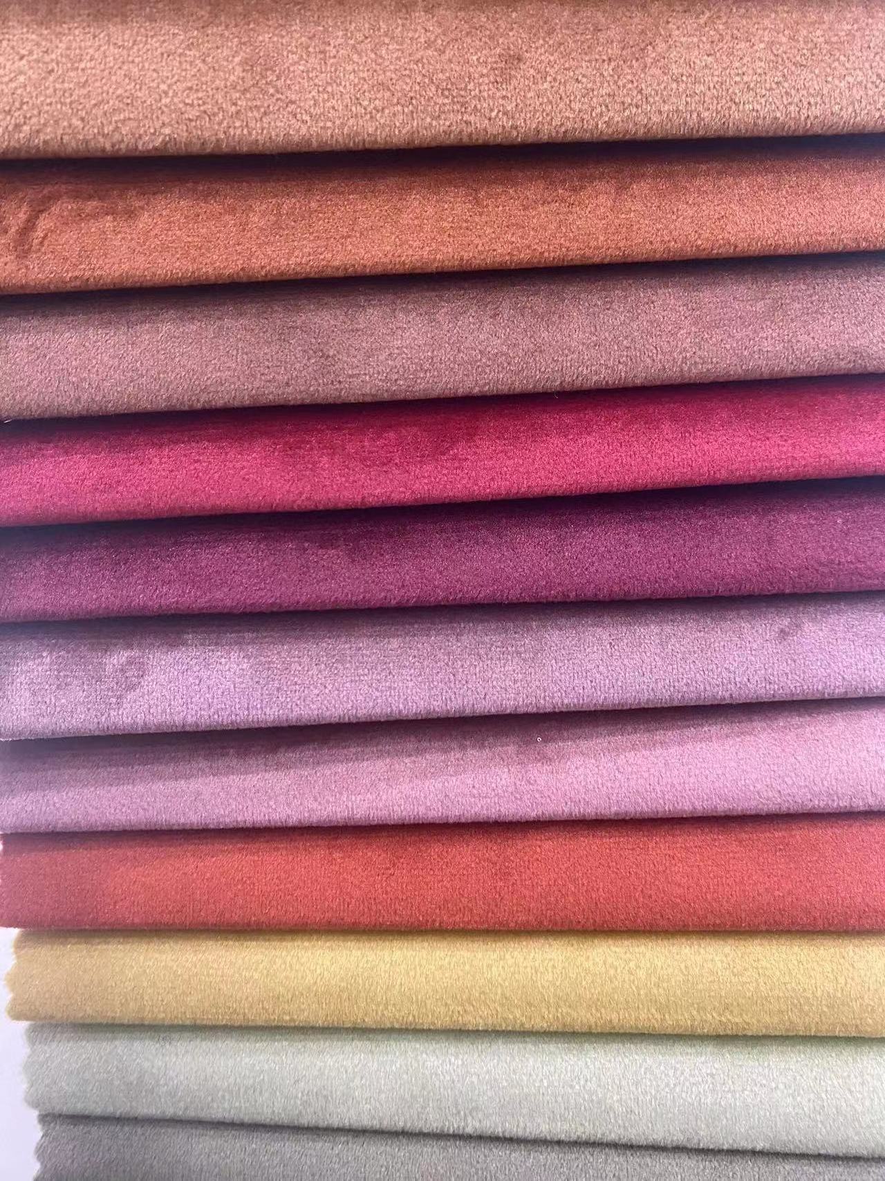 polyester cotton  silk velvet velour flame retardant sofa curtain drape upholstery holland fabric  400gsm width 1.5m or 3m