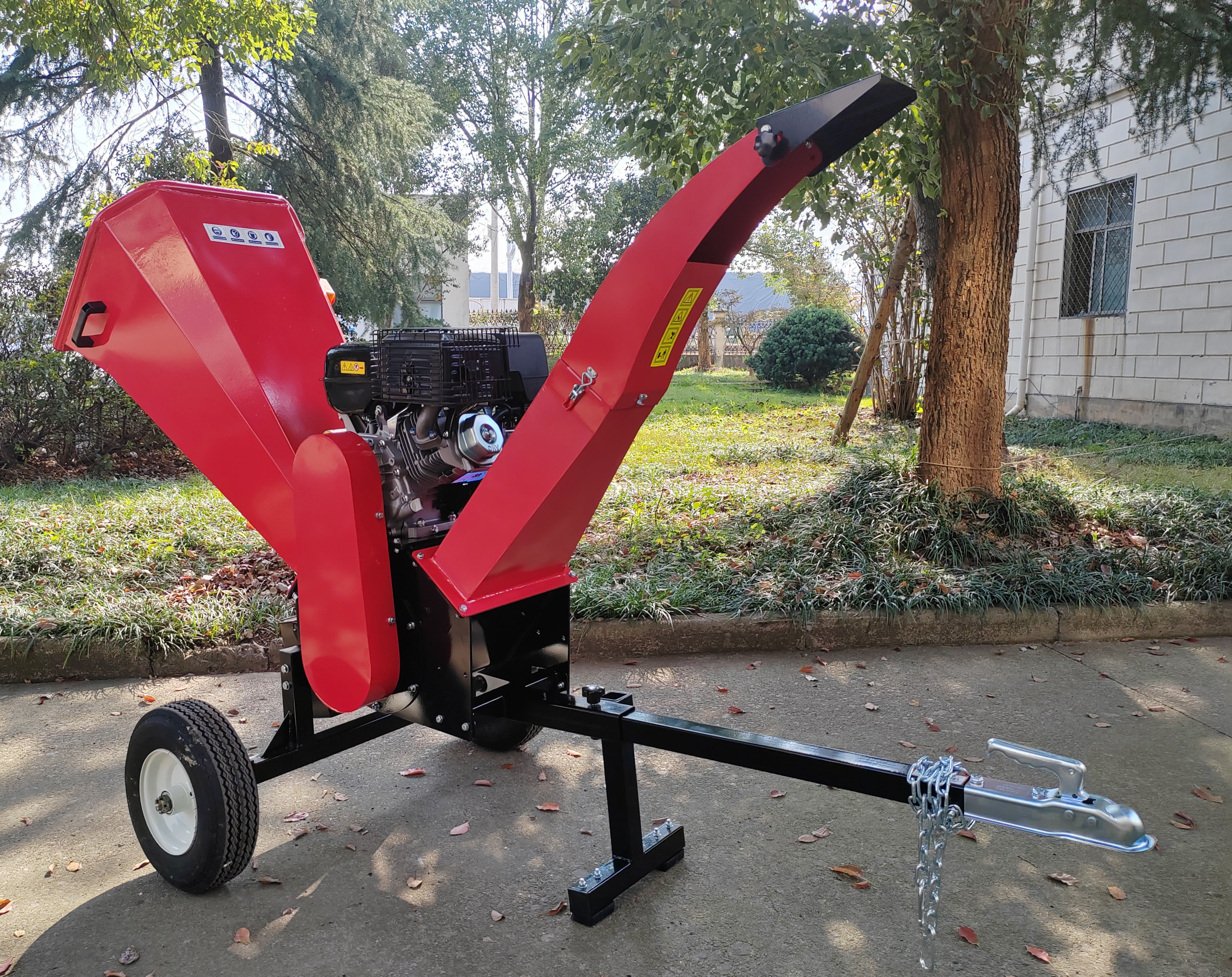 CS150 Wood Chipper Machine Shredder Wood Log Cutter Home Use 15HP Forestry Machinery Firewood Processor