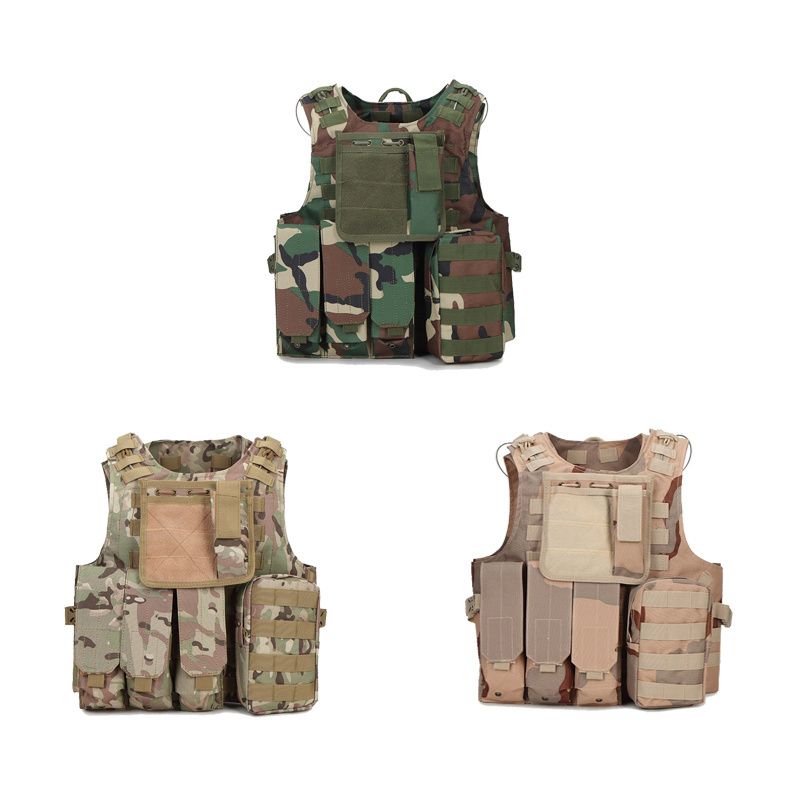 Wholesale Private Label Multi-functional MOLLE System Vest Camo Tactical Safety Vest