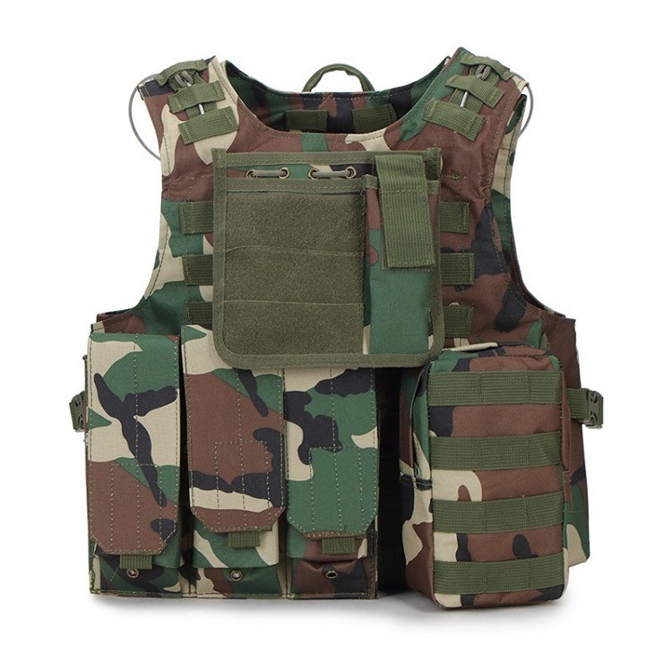 Wholesale Private Label Multi-functional MOLLE System Vest Camo Tactical Safety Vest