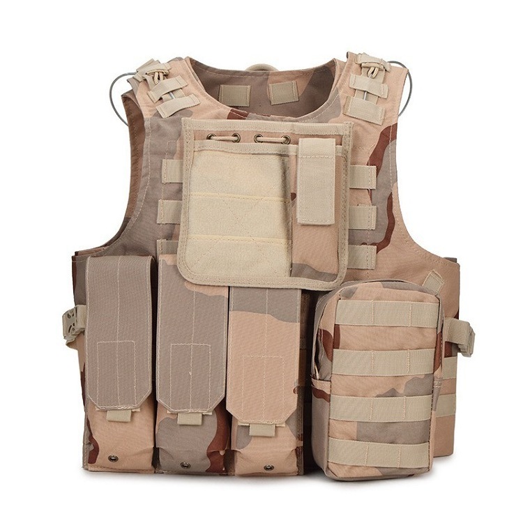 Wholesale Private Label Multi-functional MOLLE System Vest Camo Tactical Safety Vest