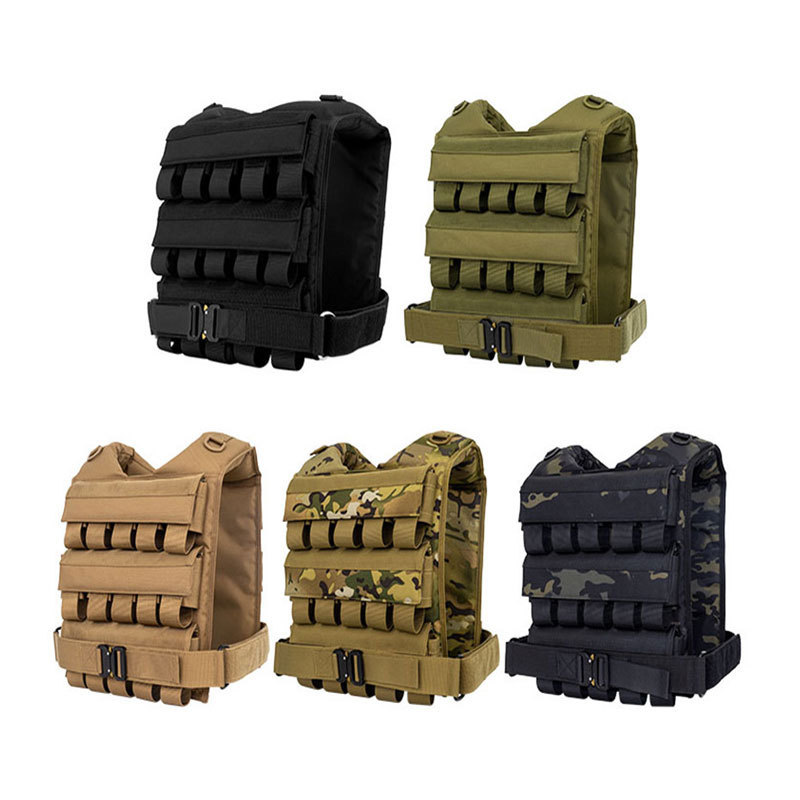 Multifunctional Adjustable Tactical Outdoor Safety Vest Camo Quick Release Carrier Molle Modular Vest