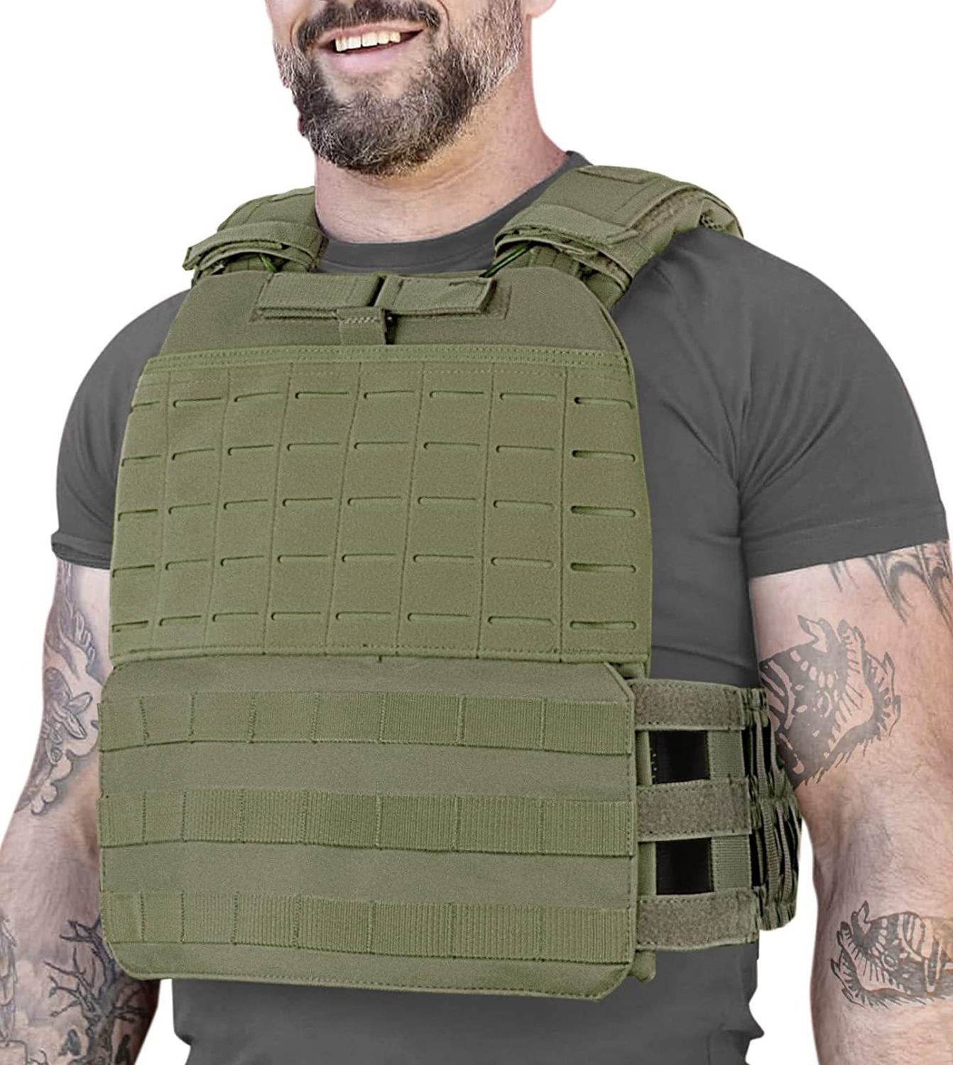 Spot Product Outdoor Sports Training Protective Vest Modular Tactical Lightweight Weight Bearing Vest For Sale