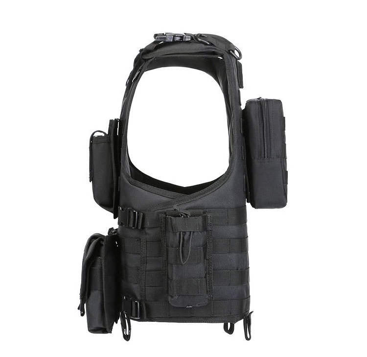 Multifunctional Tactical Vest Black Security Duty Vest Detachable Camouflage Tactical Vest