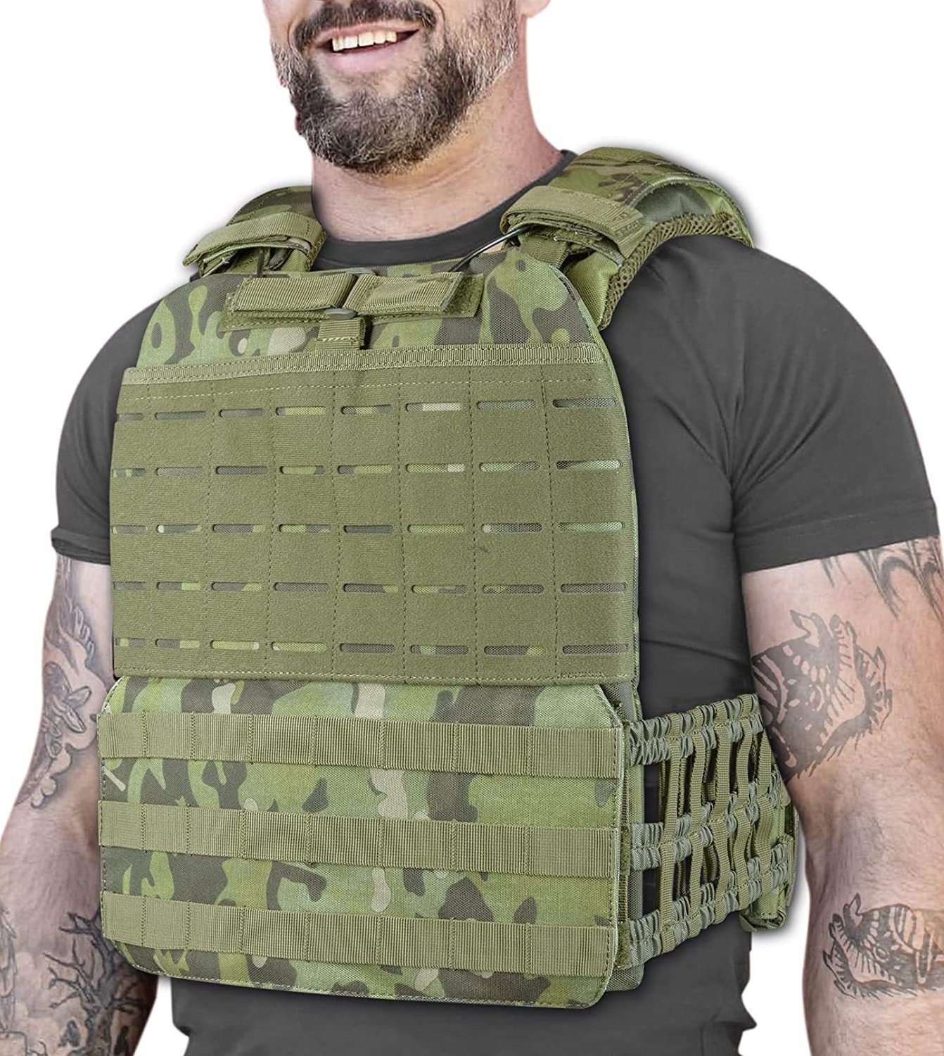 Spot Product Outdoor Sports Training Protective Vest Modular Tactical Lightweight Weight Bearing Vest For Sale