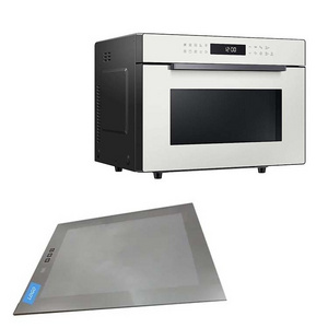 Custom cut microwave screen print glass control panel oven door tempered glass electrical accessories for microwave ovens