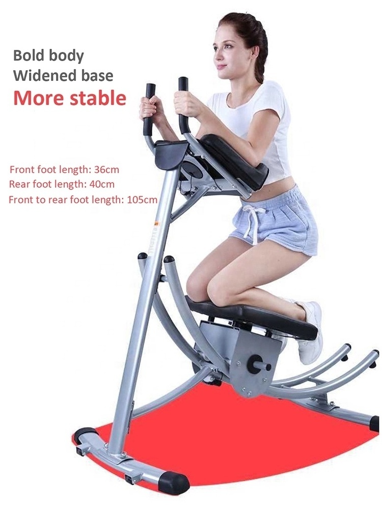 ZT 180 Degree Rotatable Fitness Equipment Waist Crunch Machine With LCD Pedometer Display Waist Machine Ab Coaster