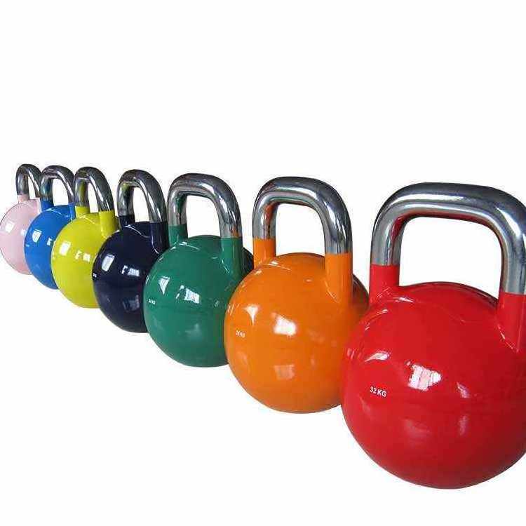 ZT Customizable Logo Round 10kg Stainless Steel Kettlebell Multi-Size Handheld Kettlebell