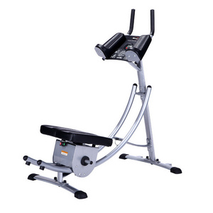 ZT 180 Degree Rotatable Fitness Equipment Waist Crunch Machine With LCD Pedometer Display Waist Machine Ab Coaster