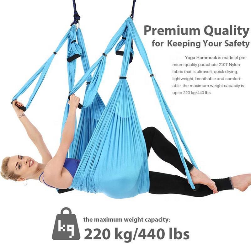 ZT indoor hanging sport workout Aerial Fitness flexibility strap swing Yoga Hammocks