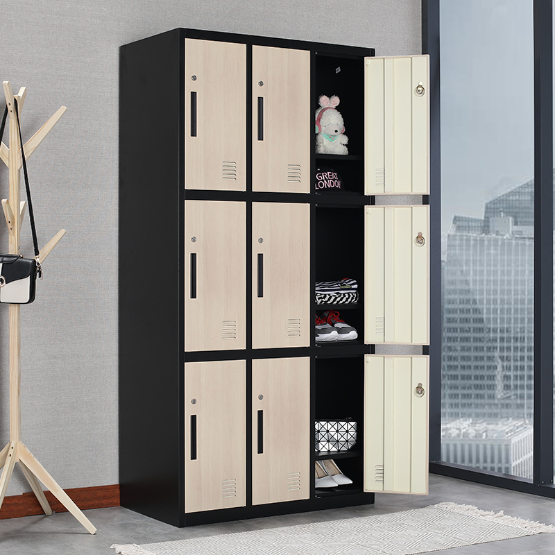 Locker Storage Gym Locker Factory Metal 9 Door Lockers