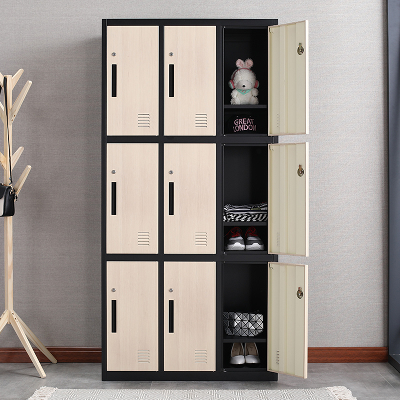 Locker Storage Gym Locker Factory Metal 9 Door Lockers