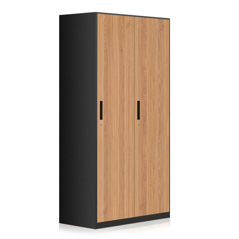 Steel person locker steel staff 2 door staff room locker for staff with key