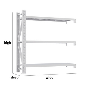 3 Tier Laminated Metal Shelving Unit Adjustable Storage Utility Rack Heavy Duty Shelves Organization Multipurpose Shelf