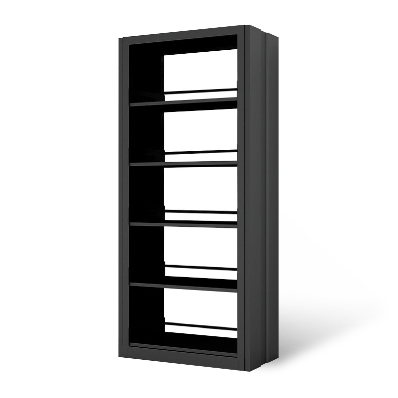 5 Layers Library Two-sided Two Column Steel Bookshelf/cheap steel double side book storage bookshelf used library bookshelf