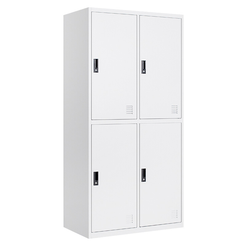 lateral full height 4 doors steel storage cabinet metal clothes locker for locker room