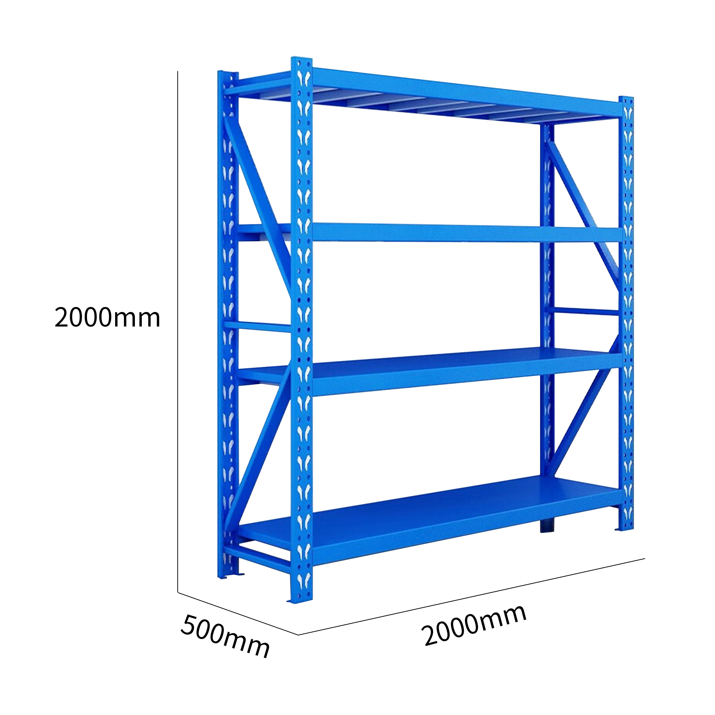 Cargo Storage Rack Medium Duty Metal Shelving Steel Racking Longspan System Warehouse Cargo Storage Rack