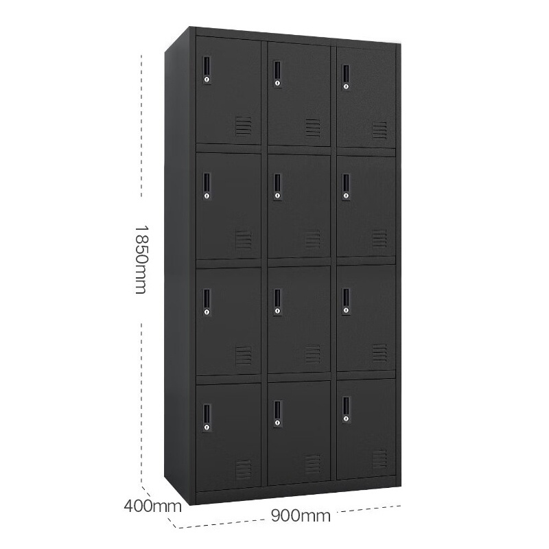 Metal Staff Work Clothes Storage Locker Cabinets Changing Room Use 12 Door Steel Locker