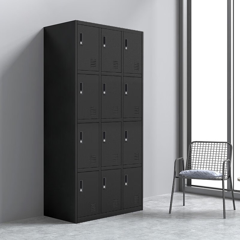 Metal Staff Work Clothes Storage Locker Cabinets Changing Room Use 12 Door Steel Locker